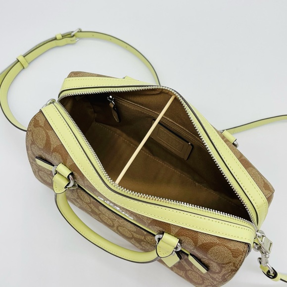 Coach Rowan Satchel Crossbody Bag in Signature Canvas - Picture 7 of 10